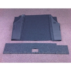        Trunk Carpet Set Black / Gray (Fiat Pininfarina 124 Spider All) - NEW