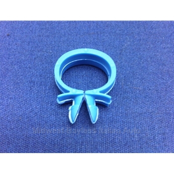 Nylon Clip - Wire Loom / Wiring Harness Clip - 17mm Blue - NEW