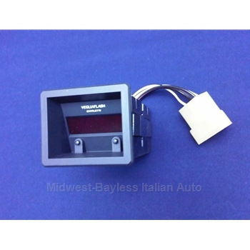 Digital Clock Veglia Blue (Fiat Strada/Ritmo, Other FIAT) - OE NOS