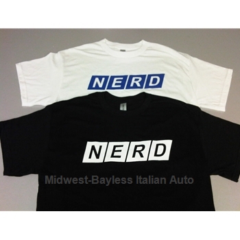    "NERD" Front Logo T-Shirt - White or Black