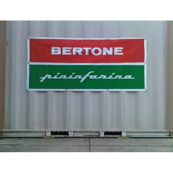   Bertone / Pininfarina Canvas Dealership Banner - OE