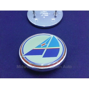        Badge Emblem "Azzurra" Round (Pininfarina 124 Spider 2000 1984-85) - OE NOS