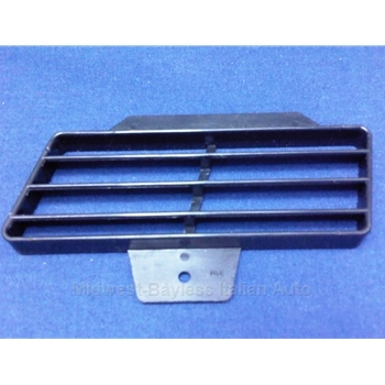 Console Center Lower Vent Grille Left - Black (Fiat Pininfarina 124 Spider, Coupe All) - OE NOS