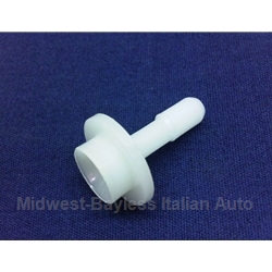 Brake Master Fluid Inlet Spout Straight - Swedge Style (Fiat 124 Coupe Spider 850) - OE NOS