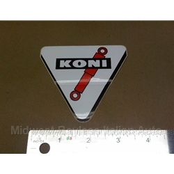 "KONI" Triangle Decal (Fiat 124 Spider Pininfarina Bertone X19 128 850 131 Lancia Beta)