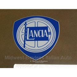 "LANCIA" shield crest Decal 3" x 3" (Lancia Beta Zagato Coupe Scorpion)