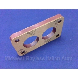 Carburetor Base Plate Insulator Spacer 34/34mm w/Gaskets 10mm Thick - Weber 34 DMSA + ADFA  (Fiat 124 Coupe Spider 1974) - NEW