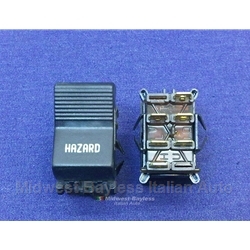 Console Hazard Lights Switch (Fiat X1/9 1973-78, 128) - OE NOS