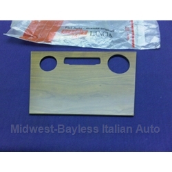 Console Radio Face Plate Wood (Fiat 124 Spider 2000) - OE NOS