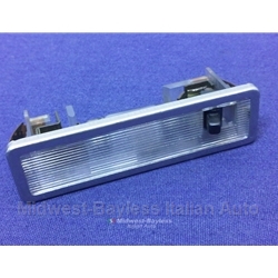 Courtesy Light w/Stainless Surround (Fiat 124 Spider Coupe 1968-82, 128 Coupe + Other Italian) - U8