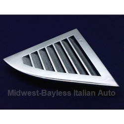 Side Vent C-Pillar Right Chrome (Lancia Beta Coupe All) - OE NOS