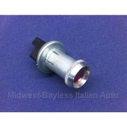 Dash Warning Lamp Socket and Lens (Fiat 124 128 All) - OE NOS