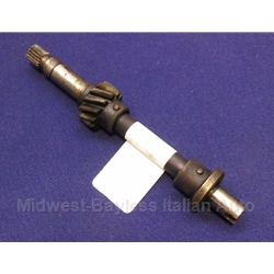 Distributor & Oil Pump Drive Shaft w/Gear - 132mm (Fiat 850 817cc/843cc) - U8
