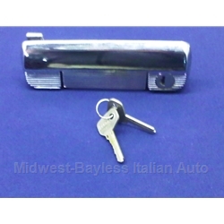 Door Handle Exterior Front Right With Keys (Fiat 128 1971-79) - OE NOS