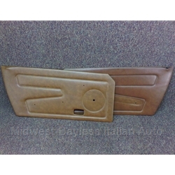 Door Panel Pair (Fiat X1/9 1979-82) Tobacco / Brown - U8