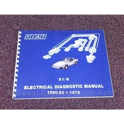  Electrical Diagnosis Guide (Fiat X1/9 1980-82 + 1979) - NEW