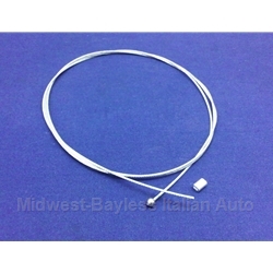 Engine Cover Release Cable - Braided (Fiat Bertone X19 All) - NEW