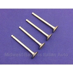 Exhaust Valve SET 26mm - Square Keeper (Fiat 850 All w/817cc/843cc/Early 903cc) - OE