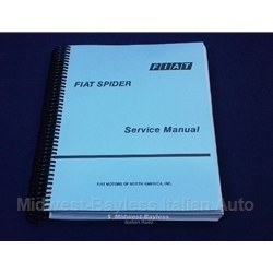               Factory Service Manual (Fiat Pininfarina 124 Spider 1975-85) - NEW