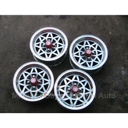 Alloy Wheels SET 4x "Snowflake" 13x5,5 (Fiat Bertone X1/9 128 124 850) - U8