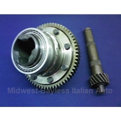 4-Spd Differential Carrier Assembly w/Ring and Pinion 17/64 - 3.76 (Fiat X1/9, 128, Yugo) - OE NOS