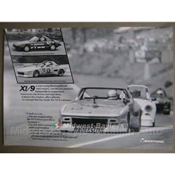   Fiat Bertone X1/9 Racing Poster