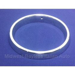 Headlight Outer Trim Ring Left or Right Chrome (Fiat 850 Coupe, Sedan) - OE NOS