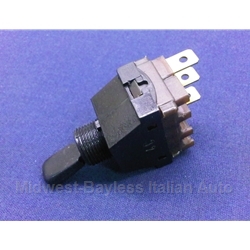 Headlight Switch 3-Pin / 2-Pos (Fiat 124 Spider 1970-71) - OE