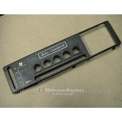 Heater Control Lever Cover w/AC (Bertone X1/9 1987-88) - U7